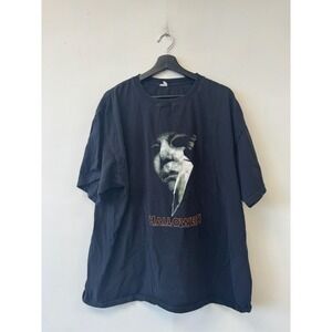 VTG Halloween Michael Myers Shirt Mens 2XL Black Anvil Horror‎ Movie Tee Y2K